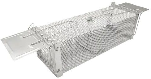 PEST GUARD Humane Rat Trap Cage Live Rat Mouse Traps Catch & Release Rats Mice Rodents and Similar Sized Pests Reusable Squirrel Cage For Indoor Outdoor Home Office Use No Toxins Spray Glue