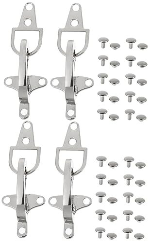 Homoyoyo 4 Paar Dufflecoat Knöpfe Aus Zinklegierung Mit Metallic-Jacken-Metallbesatz – Dekorative Knebelknöpfe Für Individuelles Nähen Und Taillengürtel Verbinder DIY Bekleidungszubehör