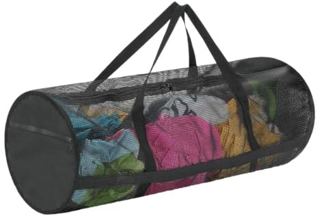 Generico Sacca Sub In Rete | Borsa Immersioni in Rete - Borsa a Tracolla con Cerniera per Palestra Sport Piscina Viaggio Pesca Lavanderia Snorkeling Nuoto Spiaggia Immersioni