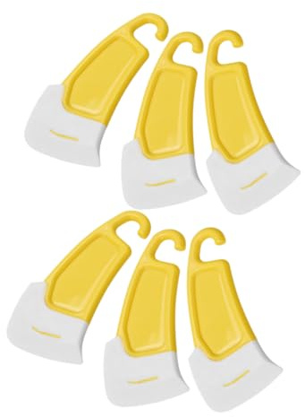 FESTFENDS 6 pièces Lot de Grattoirs Silicone Cuisine Résistants Haute Température Spatules Nettoyage Casseroles Antiadhésives Outils Compacts pour Poêles et Plats