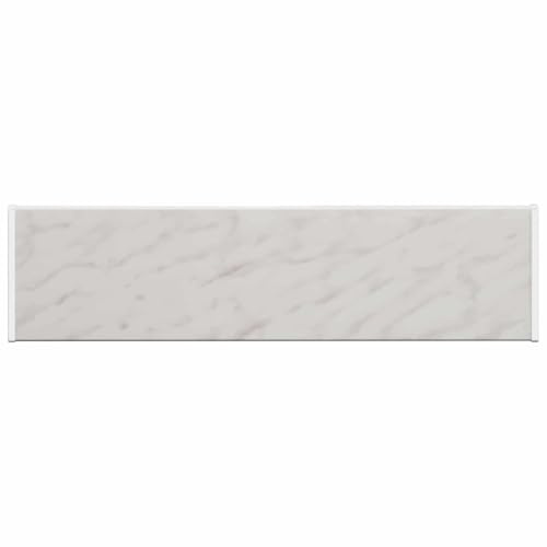 davanzale in PVC, struttura marmorizzata, 60 x 25 x 4,5 cm | Per interni ed esterni, resistente all'umidità, facile da pulire, montaggio con adesivo