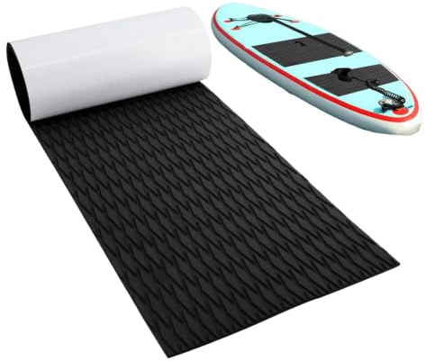 Skimbräda Traction Pads Halksäker Vattentät Självhäftande Trappstegsmatta | 60 X 19 Cm Paddelbräda Traction Pad För Wakeboard, Vattenskidor, Fiske Av Havsabborre, Tonfisk, Offshore, Inshore, Kustn