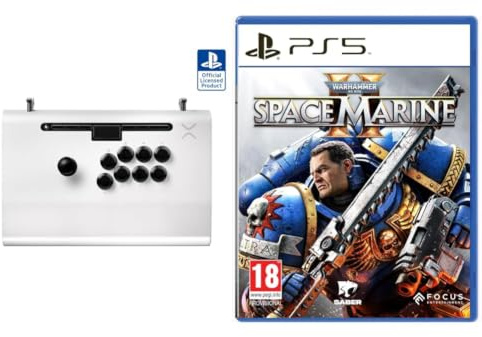 PDP VICTRIX PS5 PRO FS FIGHTSTICK WHITE + Warhammer 40000 Space Marine 2 PS5 ESP