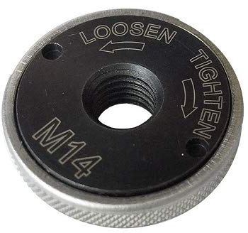 M14 Quick Change Heavy Duty Stainless Steel Angle Grinder Locking Retaining Flange Nut, Quick Change Fast Locking nut M14 Thread Hand Tighten