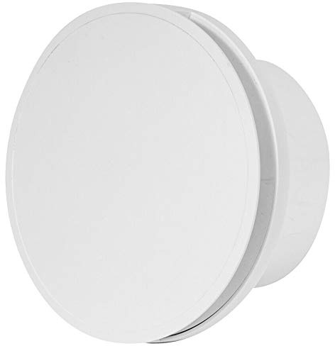 Armar Trading LTD Silent Round Bathroom Extractor Fan 100mm with Timer and Humidity Sensor Cover, White colour