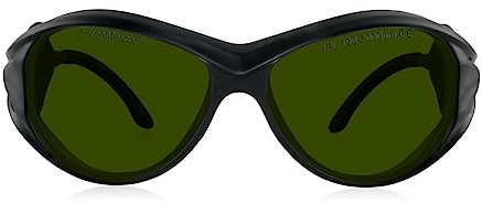 FreeMascot IPL Laser-Schutzbrille für Laser-Haarentfernung, Behandlung, Augenschutz, 190 nm-2000 nm, Grün