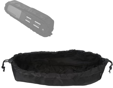 BigKing Waterproof E-Bike Battery Cover, Battery Cover Waterproof Bag, Battery Protective Cover, Dustproof Cloth Battery Protective Drawstring Bag Accessories for Electric Bicycle, Black