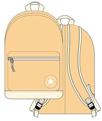 CONVERSE 10020533-A07 GO 2 BACKPACK Giallo Unisex Adulto ZAINO Taglia Unica