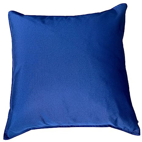 Deko Wohnzimmer Herbst Deko - Outdoor Kissen DUNKELBLAU Basic Marine, Wasserabweisend, Lichtecht für Garten, Terrasse, Lounge (50x50 cm) - Herbstdeko Innen