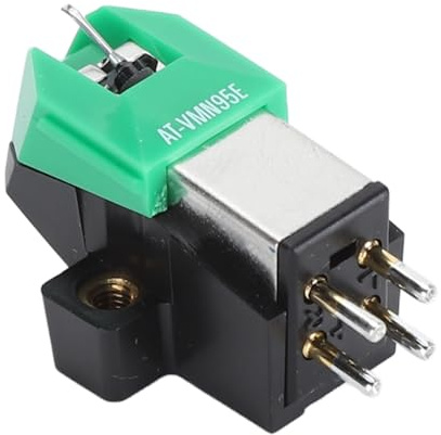 AT VM95E Magnetic Cartridge, Dual Moving Magnet Record Player Cartridge, Magnetic Cartridge Stylus for Phonograph Record Player