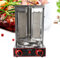 Catering Gas Vertikalgrill Dönergrill, Hähnchengrill CG-25 Gyrosgrill, Drehgrill mit Drehspieß Kebab Maschine Automatisches Spinnen Grill für Restaurant Wohnküche 3000W,Ohne Gasleitungen