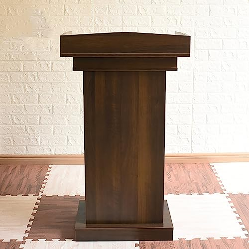 IUokLU Rednerpult-Podiumständer, Podium mit Bodenständer aus Massivholz, Höhe 108 cm, Rednerpulte für den Empfang zu Hause im Restaurant, Mehrzweck-Lautsprecher-Stehpult für Klassenzimmerkirchen