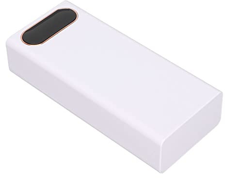 Custodia per Power Bank, Compatta Power Bank Fai da Te Plug and Play Universale di Grande capacità per la Maggior Parte dei Telefoni Cellulari (WHITE)