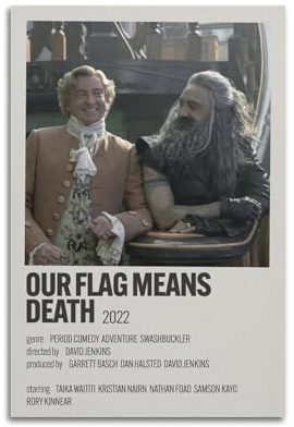 oksdjhrnn Our Flag Means Death Poster Decorative Canvas Poster Wall Art Decor Living Modern Family Bedroom Decoration Poster 08x12inch(20x30cm) Unframe-style