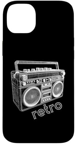 Boombox-Abbildung — Vintage-Ghettoblaster-Boombox-Liebhaber Hülle für iPhone 14 Plus