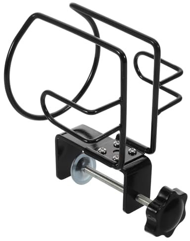 Cabilock Portavasos Antiderrames Grande De Metal Abrazadera para Escritorio Seguro para Oficina Hogar Camping y Exteriores para Mesa y Silla De Ruedas
