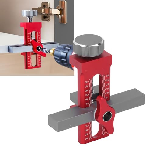 Schranktür Installation Positionierer, 0~40 Mm Einstellbare Schranktür -Montage -Schablone, Schranktür Scharnierschicht für Türplatten Schranktürschilding