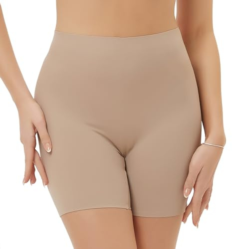 Prontiaduscire Pantalones Cortos Mujer Culotte Fajas Reductora Shorts Abdomen Control Body Moldeador - 117R2 Beis S