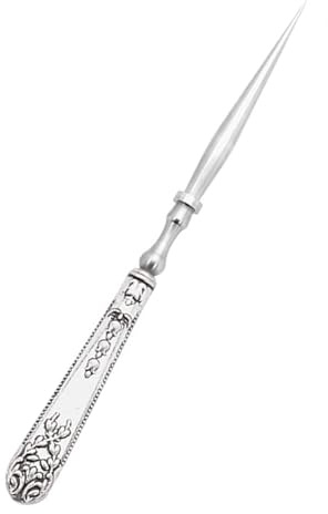 PEPWE Sewing Awl Ergonomic Grip Metal Sewing Awl Tool European Styles Embroidery Awl For Leather Work Embroidery Stitching
