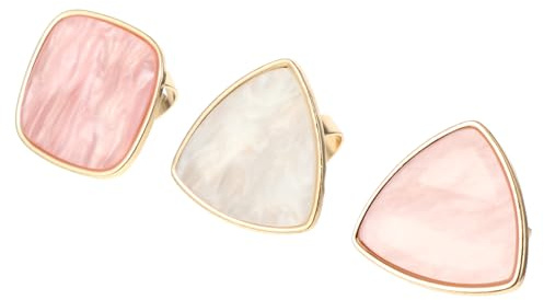 SHERCHPRY 3piezas Anillo para Uñas Paletas Creativas Anillos Bandeja para Paletas de Manicura Herramienta para Mezclar Cosméticos Casa