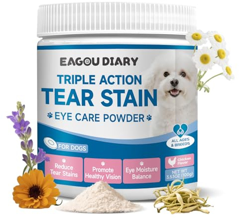 Removedor Manchas LáGrimas para Perros, Hidratación Ocular, Visión 100g