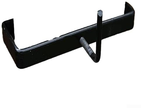 Concrete Fence Post Clip Bracket, with C Buckle and L Stud, Metal Security Clamp, for Standard 4 Inch Concrete Columns, for Garden Fence Hanging