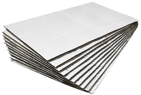 predolo Lot de 10 Tapis Isolants pour Capot Moteur de Voiture, Isolant Thermique Voiture, Isolants d'automobile Tapis d'insonorisation Auto, Isolation Phonique pour Toit, Mur, Fenetre
