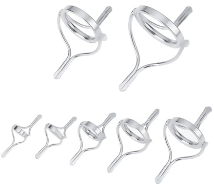 SG Store 7 guías para caña de pescar, de acero inoxidable, anillo guía de doble pie para pesca en aguas poco profundas