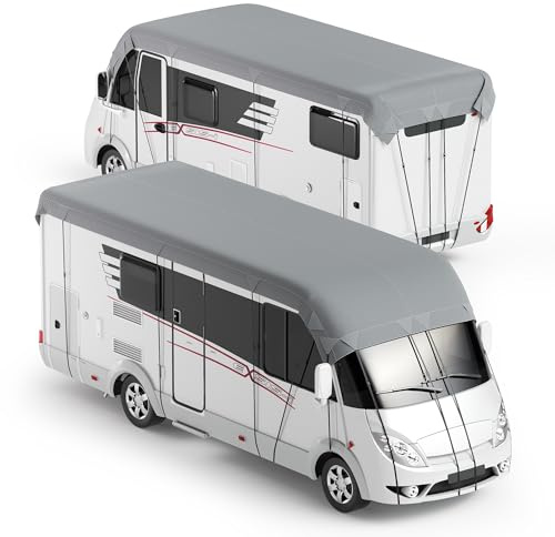 SOTISI Wohnwagen Abdeckung, Hochwertige Wohnwagen Schutzhülle, Schützt Vor Staub und Nässe, für Wohnmobile und Wohnwagen(8 x 3 m)
