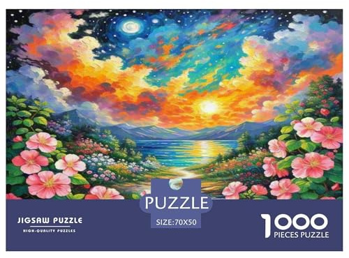 Fuchsien Hybrida Puzzle 1000 Teile Impossible Geschicklichkeitsspiel Für Erwachsene Und Kinder Ab 14 Jahren, Klassische Herausfordernde Familie Aktivität Spiele Dekorative Geschenke 70x50cm/1000pcs