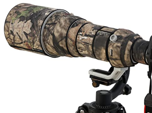 Rolanpro Copriobiettivo mimetico per Canon EF 400 mm F/5,6 L USM, impermeabile, colore: marrone mimetico