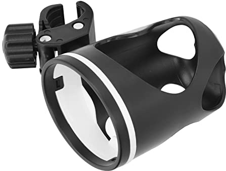 Hztyyier Porte-gobelet de Poussette Rotatif Réglable Universel pour Parent, Porte-bouteille de Poussette Noir en Plastique ABS pour Accessoires de