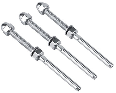 Lot De 10 Vis Avec Boulon - Tendeur De Filetage - 3,175 mm - En Acier Inoxydable - Pour Système Ortaid Garde-Corps De Câble Socialme-eu - De Fdit
