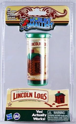 Worlds Smallest Lincoln Logs