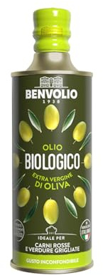 BENVOLIO 1938 Olio Extra Vergine di Oliva Biologico, 100% Italiano Spremuto a Freddo, Unico, 500 Millilitri