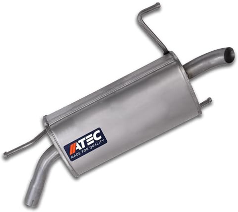 ATEC Germany 1x Endschalldämpfer | Kompatibel mit: OPEL CORSA C, VAUXHALL CORSA Mk II