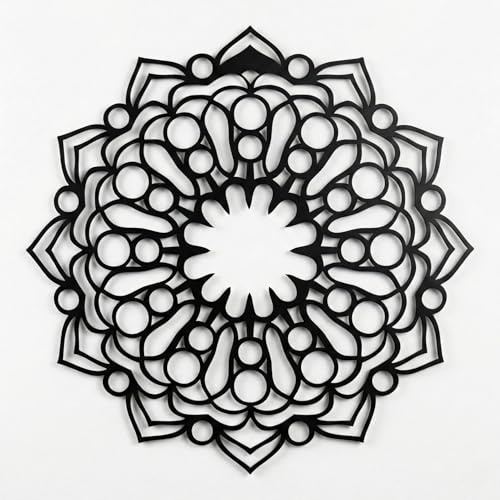 DEKADRON Wanddekoration, Metall, Engelherz, Wanddekoration - 45 x 32cm