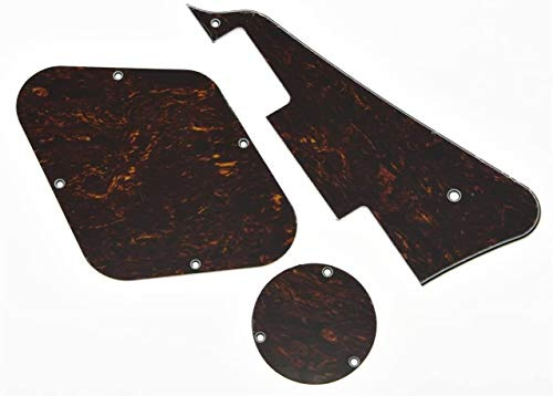 Dopro Pickguard und Rückplatte für Epiphone Les Paul (Schildpatt), Rot / Schwarz
