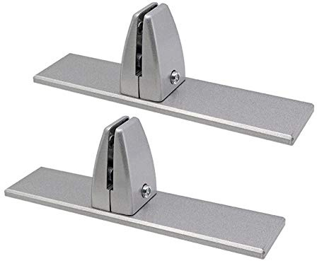 Schreibtisch-Trennwand mit Montageschrauben, 2 Stück Desktop-Sichtschutz, Bildschirm-Clip, Aluminiumlegierung, Büro-Trennwand für Bürotisch (grau)