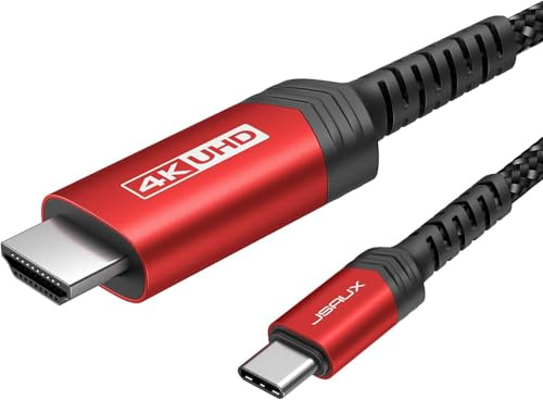 JSAUX USB C auf HDMI Kabel 5M, 4K@60Hz USB C zu HDMI [Thunderbolt 3/4] UHD