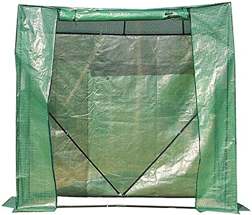 LSDRALOBBEB Treibhaus Foliengewächshaus Outdoor Gewächshaus Walk-In mit Regalen, faltbares Gartengewächshaus mit durchsichtiger Abdeckung PVC 807
