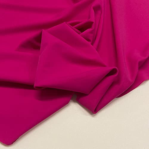 GENERIC Lycra Vendita Al Metro, Tessuto Lycra Opaca Elasticizzata Per Indumenti Sportivi, Lingerie E Costumi Da Bagno 237 Fuxia
