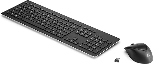 HP Wireless Rechargeable 950MK - Tastatur-und-Maus-Set - mit Scroll-Rädchen - kabellos - 2,4 GHz