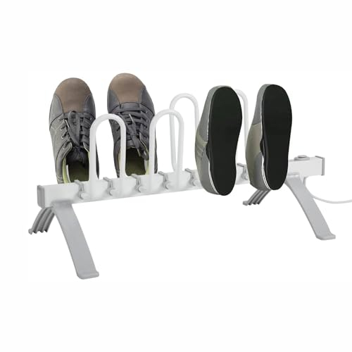 Shoe Boot Dryer, Aluminum Alloy Wall-Mounted Glove Dryer, Electric Shoe Rack, 80 Watt Dryer for 4 Pairs Of Shoes for Shoes, Gloves, Ski Boots, Hats
