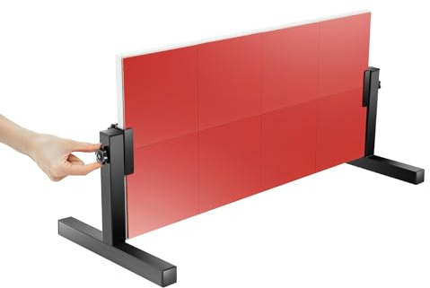 Xigner Ping Pong Rebounder bordtennis Rebound Board bordtennis backstudsbräda med 8 röda gummi, självträningsutrustning för hem gym inomhus utomhus