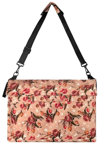 Rollstuhl-Handytasche, verstellbarer Rollstuhl-Telefonhalter, bunte Rollstuhltasche, Armlehnen-Organizer, Blumenfarbe, Rollstuhltasche, Seiten-Organizer