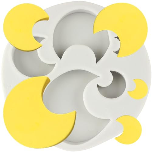 MINFEIDMS Stampo in silicone a forma di luna 3D a forma di luna per la decorazione di torta di zucchero decorazione di cupcakes caramelle cioccolato pasta di gomma argilla polimerica