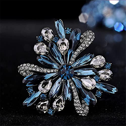 ABNNHK Hochzeitsatmosphäre, feine Brosche, Anstecknadel, Zubehör, Brosche, Anstecknadel, Wintermantel, Ansteckblume (schwarz, 5 cm)