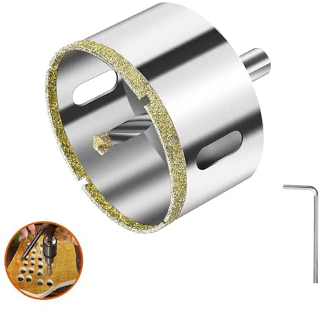 68mm Diamond Hole Saw with carbide Pilot Bit diamond Drill Bits Diamond Core Drill Bit for Tile, Ceramic, Porcelain, Brick, Stone, Glass, Marble and Granite