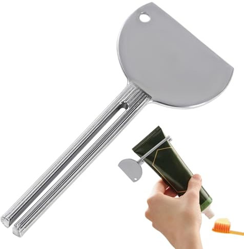 Jiimhte Spremi tubetto di dentifricio, spremi dentifricio, Spremitore manuale a rulli per tubi, Strumento manuale per spremiagrumi per tubi di dentifricio per tubi di vernice, strizzatori per